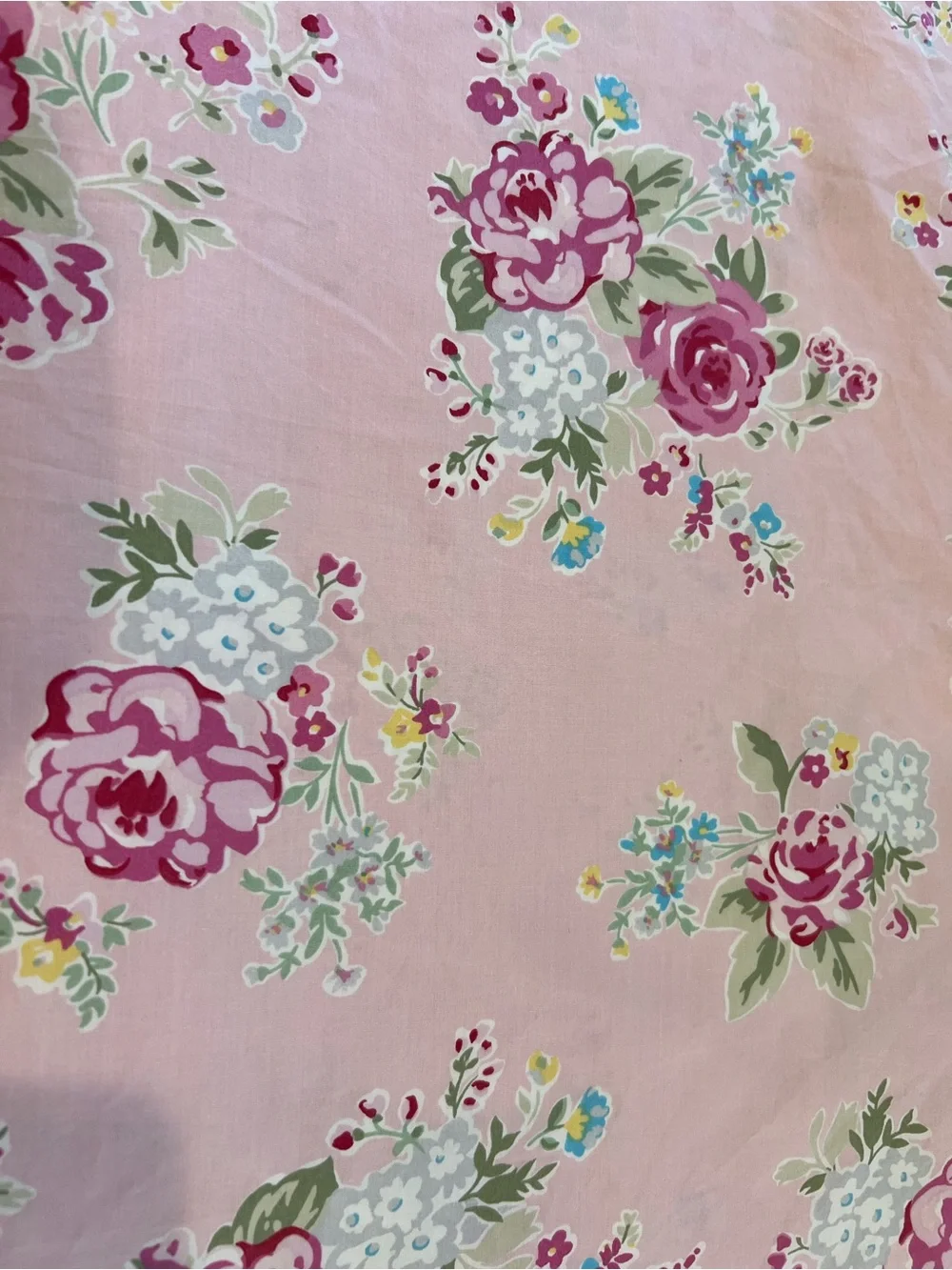 Pottery Barn Kids Pink Rose Twin Duvet Cover